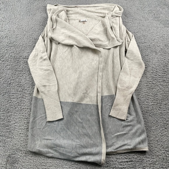 Smartwool Sweaters - Smartwool Sweater Womens XS Gray Edgewood Wrap Merino Wool Open Cardigan Flowy